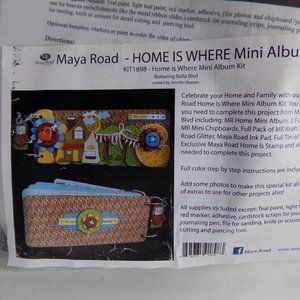 NEW Maya Road Mini Chipboard Album Kit 1898 Home Is Where Papercraft Lot